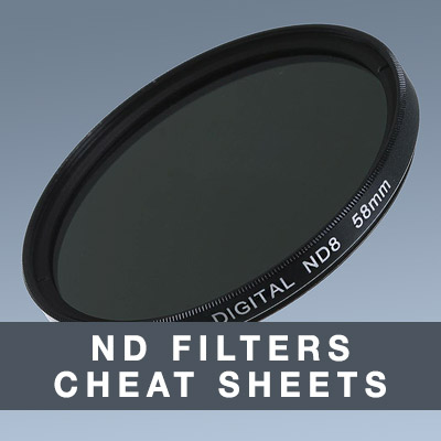 ND Filters Long Exposure Quick Reference Charts and Cheat Sheets