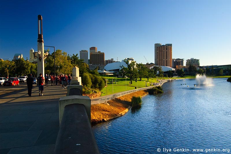 australia stock photography | Adelaide CBD from King William Bridge, Adelaide, South Australia, Australia, Image ID AU-ADEL-0001