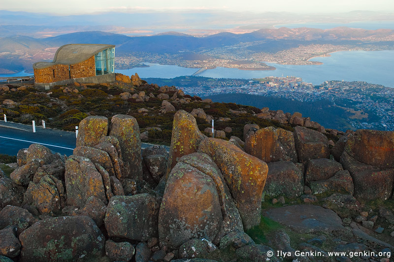 australia stock photography | Hobart From Mount Wellington Lookout, Hobart, Tasmania (TAS), Australia, Image ID AU-HOBART-0004