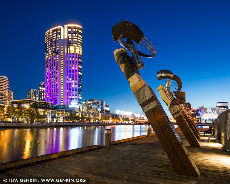 Crown Casino at Sunset Image, Fine Art Landscape Photography