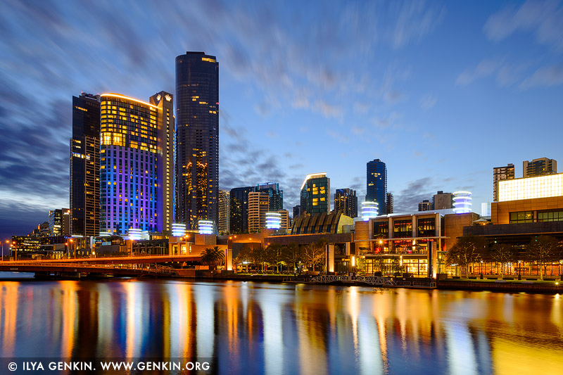 australia stock photography | Crown Casino before Sunrise, Melbourne, Victoria, Australia, Image ID AU-MELBOURNE-0039