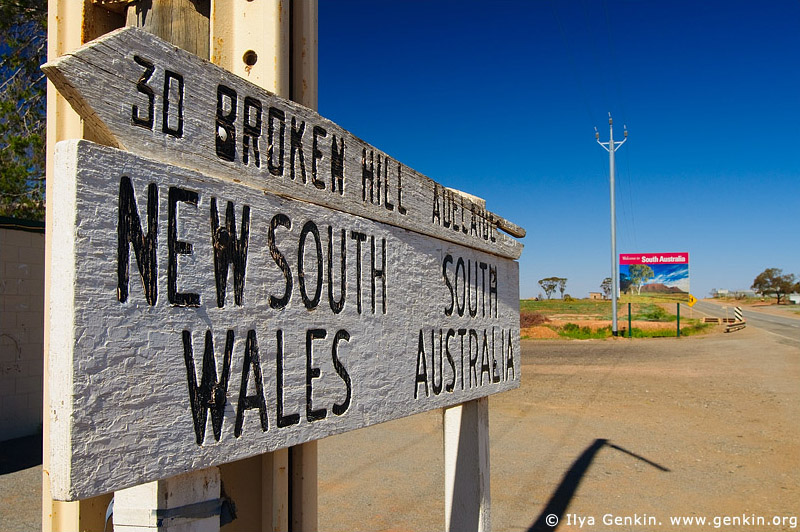 australia stock photography | Broken Hill - Adelaide Road Sign, Broken Hill, NSW, Australia, Image ID AU-BROKEN-HILL-0008