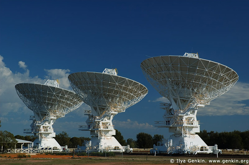 australia stock photography | Radio Antenna Dishes, Australian Telescope Compact Array, Narrabri, NSW, Australia, Image ID AUNR0002