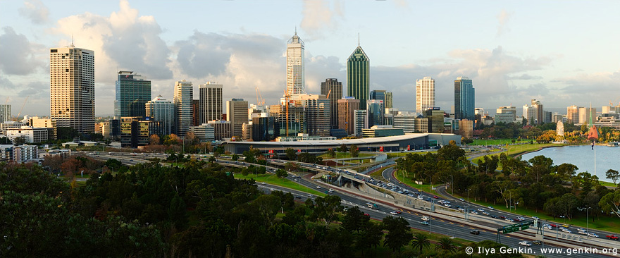 australia stock photography | Perth CBD, View from Kings Park, Perth, WA, Australia, Image ID AUPE0013