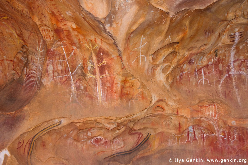 australia stock photography | Aboriginal Paintings at Arkaroo Rock, Wilpena Pound, Flinders Ranges, South Australia (SA), Australia, Image ID AU-ARKAROO-ROCK-0003