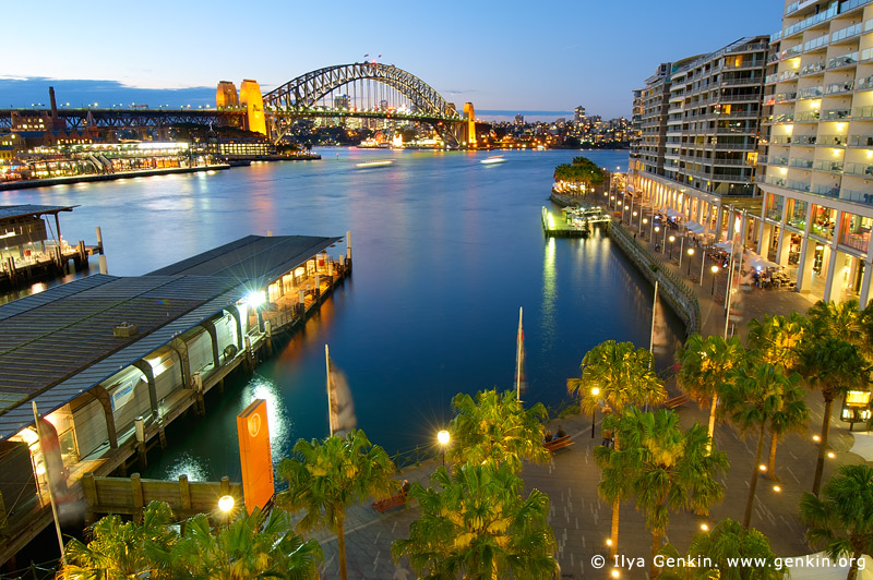 australia stock photography | Harbour Bridge and Circular Quay at Night, Sydney, New South Wales (NSW), Australia, Image ID AU-SYDNEY-CIRCULAR-QUAY-0006