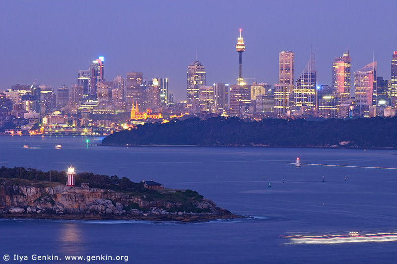 australia stock photography | Sydney City at Dawn, View from North Head, Sydney, NSW, Australia, Image ID AUSY0068