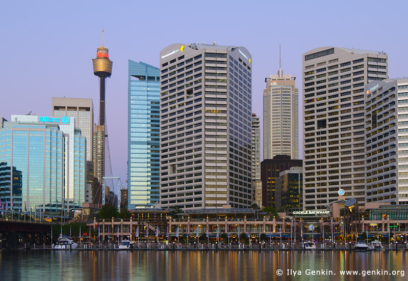 australia stock photography | Darling Harbour at Dusk, Sydney, New South Wales, Australia, Image ID AU-SYDNEY-DARLING-HARBOUR-0013