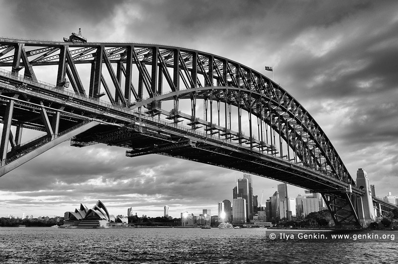 australia stock photography | Sydney Harbour Bridge and Opera House, Sydney, New South Wales (NSW), Australia, Image ID AU-SYDNEY-HARBOUR-BRIDGE-0021