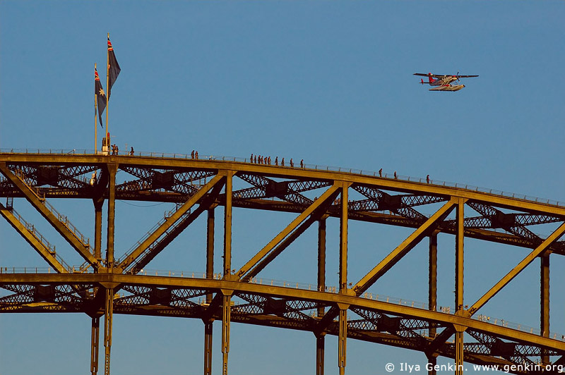 australia stock photography | Bridge Climbers on The Harbour Bridge, Sydney, New South Wales, Australia, Image ID AUHB0006