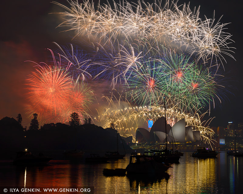 australia stock photography | Sydney's New Year Eve Fireworks 2015 over Harbour Bridge, Sydney, New South Wales (NSW), Australia, Image ID SYDNEY-NYE-FIREWORKS-2015-0006