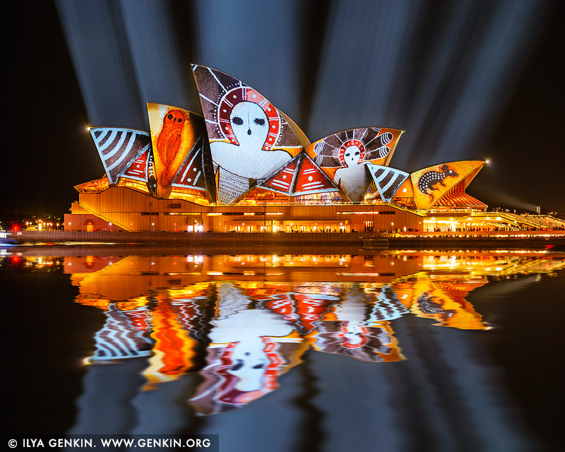 australia stock photography | Lighting The Sails 'Songlines' - Vivid Sydney 2016, Sydney, NSW, Australia, Image ID VIVID-SYDNEY-2016-0001