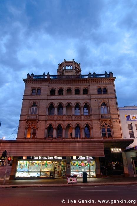 australia stock photography | Ballarat Architecture at Twilight, Corner Sturt and Lydiard Streets, Ballarat, VIC, Australia, Image ID AU-BALLARAT-0003