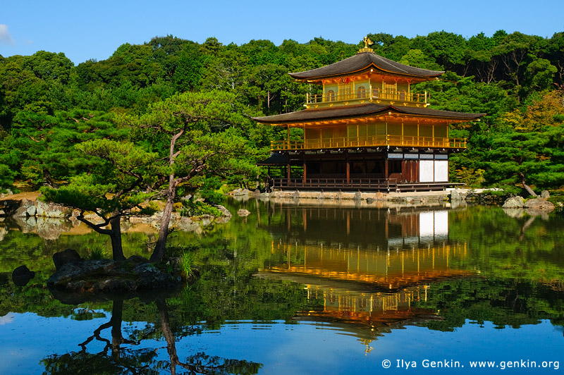 japan stock photography | Kinkakuji - Golden Pavilion, Kyoto, Kansai, Honshu, Japan, Image ID JP-KYOTO-GOLDEN-PAVILION-0002