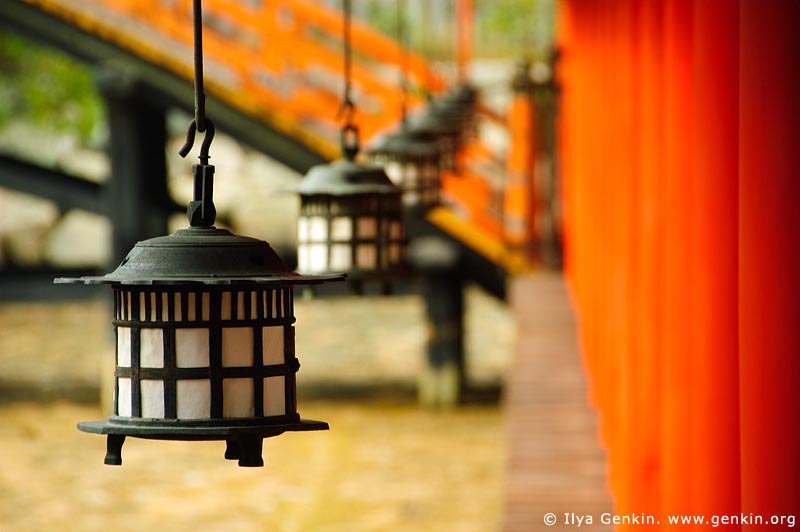 japan stock photography | Lanterns at Itsukushima Shrine, Miyajima, Honshu, Japan, Image ID JPMI0050