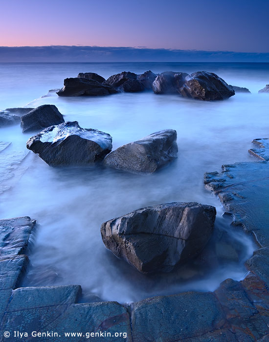 landscapes stock photography | Forresters Beach at Twilight, Forresters Beach, Central Coast, NSW, Australia, Image ID AU-FORRESTERS-BEACH-0002