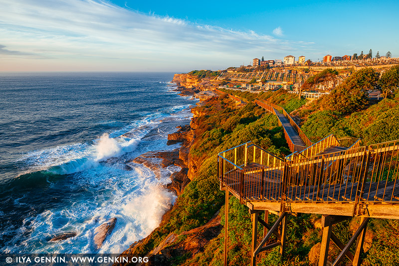 landscapes stock photography | Bondi to Coogee Coastal Walk at Sunrise #2, Bronte, Sydney, NSW, Australia, Image ID AU-BONDI-TO-COOGEE-WALK-0002