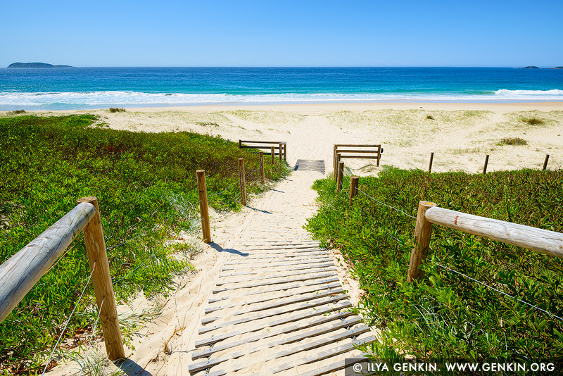 landscapes stock photography | Zenith Beach on a Sunny Day, Tomaree National Park, Port Stephens, NSW, Australia, Image ID AU-ZENITH-BEACH-0006