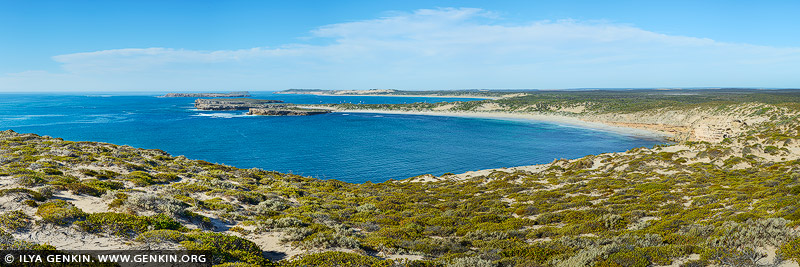 landscapes stock photography | Pondalowie Bay from West Cape, Innes National Park, Yorke Peninsula, South Australia (SA), Australia, Image ID AU-PONDALOWIE-BAY-0001