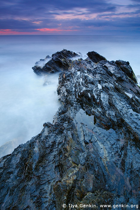 landscapes stock photography | Long Nose Point at Dawn, Eurobodalla Shire, New South Wales (NSW), Australia, Image ID AU-LONG-NOSE-POINT-0002