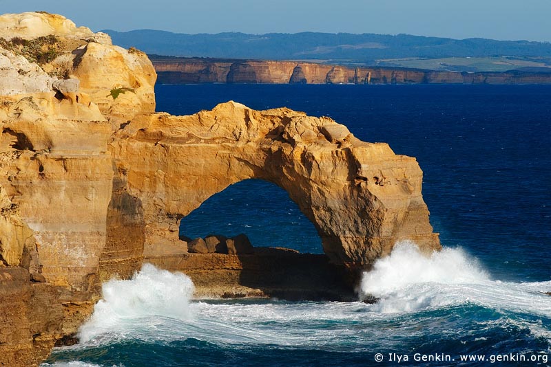 landscapes stock photography | The Arch at Sunset, The Twelve Apostles, Great Ocean Road, Port Campbell National Park, Victoria, Australia, Image ID APOST-0007