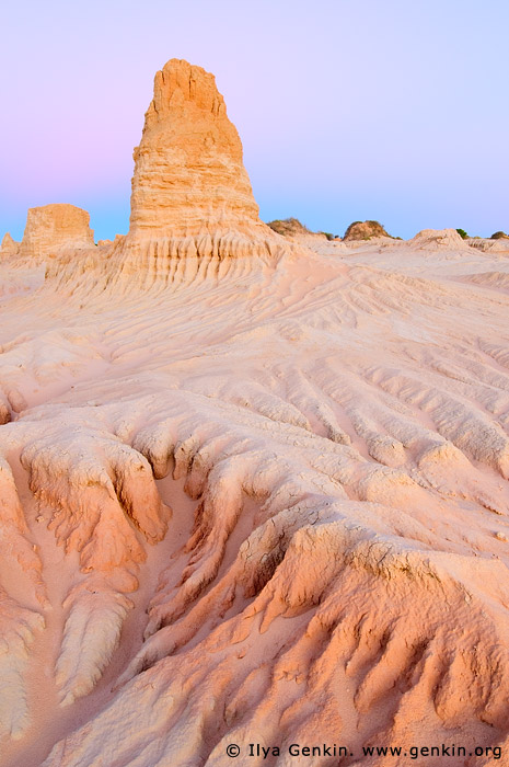 landscapes stock photography | The Walls of China (Lunette) at Dusk, Mungo National Park, NSW, Australia, Image ID AU-MUNGO-0001