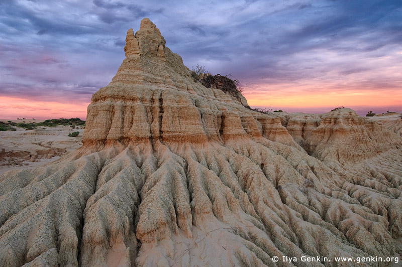 landscapes stock photography | The Walls of China (Lunette) at Sunset, Mungo National Park, NSW, Australia, Image ID AU-MUNGO-0012