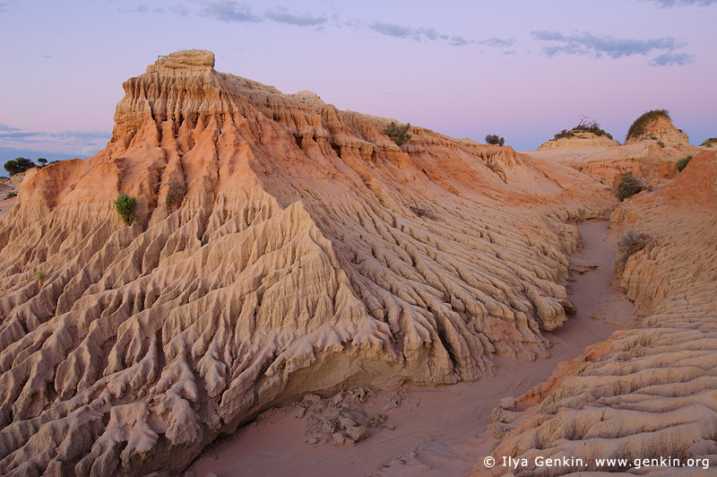 landscapes stock photography | Pastel Colours of Twilight at The Walls of China, Mungo National Park, NSW, Australia, Image ID AU-MUNGO-0027