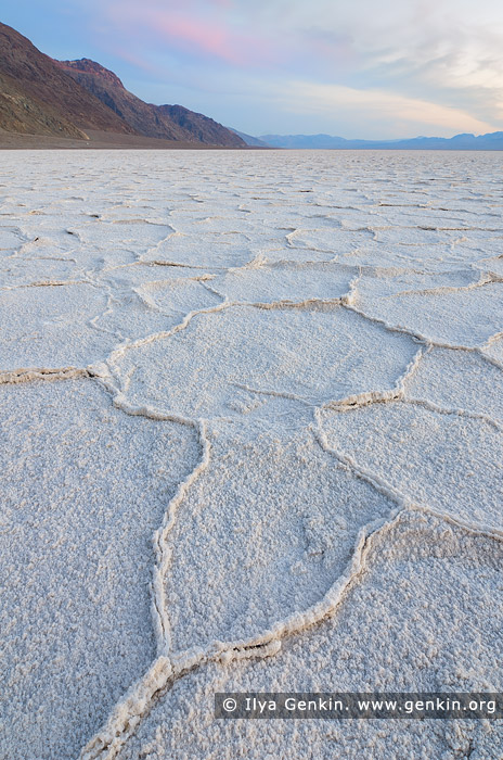 landscapes stock photography | Badwater at Twilight, Death Valley, California, USA, Image ID US-DEATH-VALLEY-0009