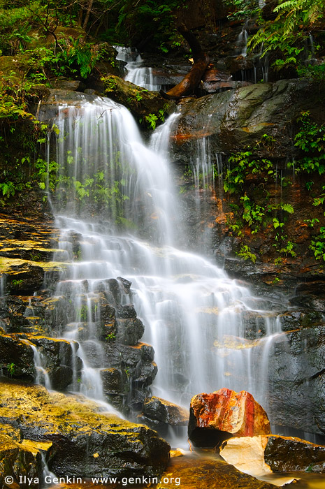 landscapes stock photography | Lodore Falls, Valley of the Waters Creek, Blue Mountains National Park, New South Wales (NSW), Australia, Image ID AU-LODORE-FALLS-0001