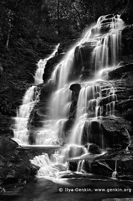 landscapes stock photography | Sylvia Falls, Valley of the Waters Creek, Blue Mountains National Park, New South Wales (NSW), Australia, Image ID AU-SYLVIA-FALLS-0001