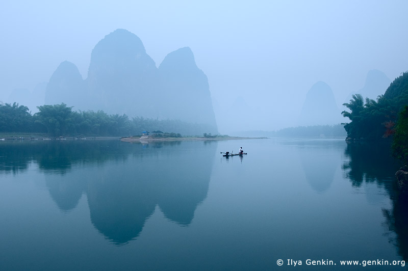 landscapes stock photography | 20 Yuan Note View at Dawn, Xingping, Yangshuo, China, Image ID CHINA-YANGSHUO-XINGPING-0002