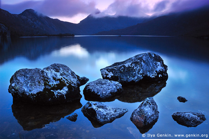 landscapes stock photography | Last Light at Lake Dove, Cradle Mountain National Park, Tasmania, Australia, Image ID LAKE-DOVE-CRADLE-MOUNTAIN-TAS-0001