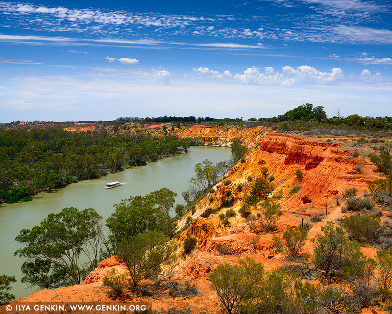 landscapes stock photography | Murray River from Heading's Cliff Lookout, Renmark Paringa District, Riverland, South Australia, Australia, Image ID AU-MURRAY-RIVER-0004