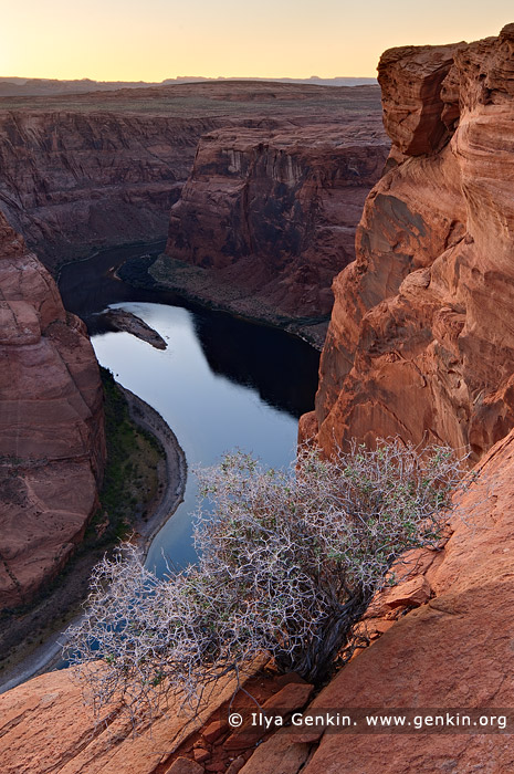 landscapes stock photography | Sunset at Horseshoe Bend, Page, Arizona, USA, Image ID US-ARIZONA-HORSESHOE-BEND-0002