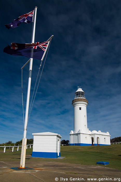 lighthouses stock photography | The Norah Head Lighthouse, Central Coast, Norah Head, NSW, Image ID AULH0021