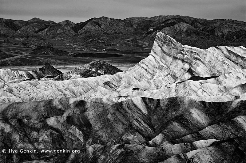 portfolio stock photography | Zabriskie Point, Death Valley, California, USA, Image ID AMERICAN-SOUTHWEST-BW-0002