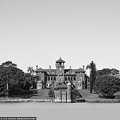 portfolio stock photography | Rivendell School, Concord West, Sydney, NSW, Australia. The Rivendell School (actually Rivendell Child, Adolescent and Family Unit) in Concord West is located on the banks of the Parramatta River and were originally known as the Thomas Walker Hospital. They were designed by Sir John Sulman and built from 1891-93 by A.M.Allan. The money came from the will of the philanthropist Thomas Walker, who had lived in the Italianate mansion Yaralla, also located at Concord West (and now known as the Dame Eadith Walker Hospital). The buildings are made of brick and sandstone, which is characteristic of the Federation Free Classical style. They feature marble fireplaces and cedar joinery, and are considered an important example of John Sulman's work. They are now listed on the Register of the National Estate. The scenes of the film The Great Gatsby (2013) showing the sanatorium where Nick Carroway visits his psychiatrist were filmed at Rivendell. Scenes from the film 'Flirting' were also filmed at Rivendell.