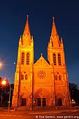 australia stock photography | St Peter's Cathedral at Night, Adelaide, South Australia, Australia, Image ID AU-ADEL-0004. 