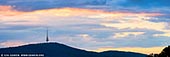 australia stock photography | Black Mountain and Telstra Tower at Sunset, Canberra, ACT, Australia, Image ID AU-ACT-CANBERRA-0010. Panoramic image of Black Mountain and Telstra Tower at Sunset in Canberra, ACT, Australia.