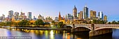 australia stock photography | Melbourne, Princes Bridge and Flinders Street Station at Sunset, Southbank, Melbourne, Victoria, Australia, Image ID AU-MELBOURNE-0010. Melbourne is the world's most livable city and it's combination of world-class dining, art galleries, home grown fashion and sports. The biggest exhibitions, the best events, world- renowned restaurants and all-night public transport to get you home safe. Melbourne is a sophisticated and creative city of culture, tradition, natural beauty and heritage. The inner city is alive with a hive of laneways, abuzz with on-trend boutiques, restaurants, cafes, bars and gig halls. Fringe suburbs host unique precincts, home to garden parks, shopping and dining thoroughfares, sporting venues and historic architecture. While nearby regional areas showcase some of Australia's most talked-about scenic wonders, such as The Great Ocean Road, The Twelve Apostles, Mount Buller and Falls Creek.