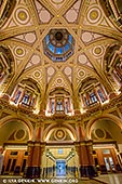 australia stock photography | 333 Collins Street Interior #2, Melbourne, VIC, Australia, Image ID AU-MELBOURNE-0099. The 333 Collins Street complex was completed in 1990 but within this complex stands a building that was constructed almost 100 years before, during the land boom of the 1890's. When entering the portico, the fully restored octagonal Domed Banking Chamber is breathtaking. The barrel vaulted ceiling, the granite columns and arches and the elaborate massive wrought iron gates have been restored to their original grandeur. The focal point of this venue is a gift from the past. The Dome is considered one of the finest venues in Australia. The historic atmosphere is the perfect location to celebrate and has been the majestic home of wedding ceremonies, wedding functions, cocktail functions, presentation dinners and the most special of occasions.