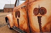australia stock photography | Emu Painted VW in front of Peter Browne Gallery, Silverton, Broken Hill, NSW, Australia, Image ID AU-BROKEN-HILL-0015. 