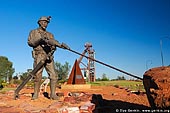 australia stock photography | Statue of a Miner in the Miners Heritage Park, Cobar, NSW, Australia, Image ID AU-COBAR-0008. 