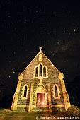 australia stock photography | Catholic Church and Starry Night, Binalong, NSW, Australia, Image ID AUNS0009. 