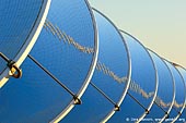 australia stock photography | Array of Dishes with Mirrors at Solar Power Station, White Cliffs, NSW, Australia, Image ID WHITE-CLIFFS-SOLAR-POWER-STATION-0007. 