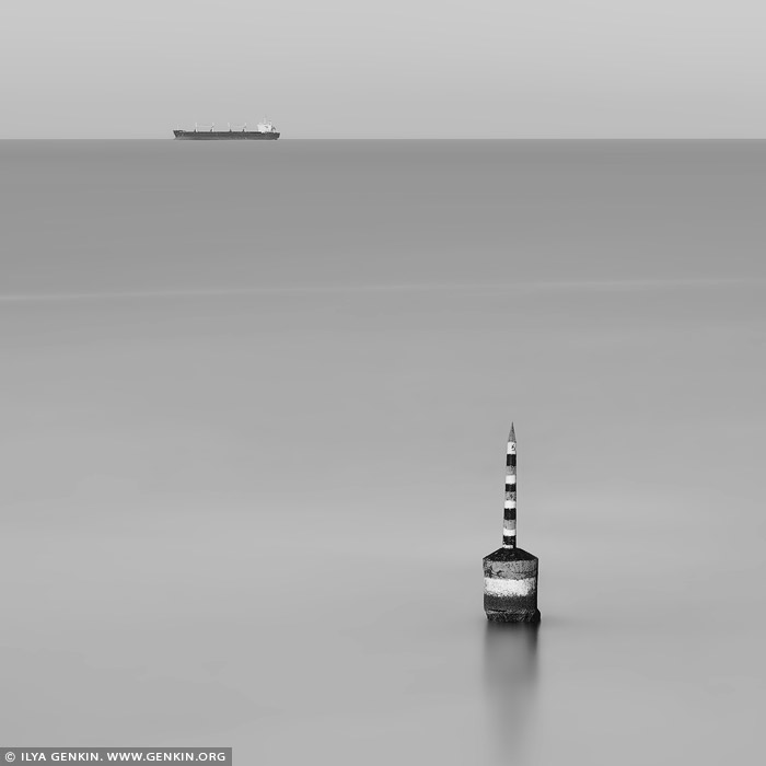 australia stock photography | The Pylon. Study #1, Cottesloe Beach, Perth, WA, Australia, Image ID AU-PERTH-0006
