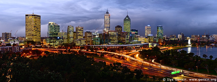 australia stock photography | Perth CBD, View from Kings Park, Perth, WA, Australia, Image ID AUPE0012