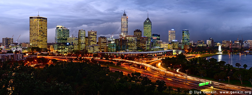 Perth CBD, View from Kings Park, Perth, WA, Australia Images | Fine Art ...