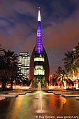 australia stock photography | The Swan Bell Tower at Night, Perth, WA, Australia, Image ID AUPE0019. 